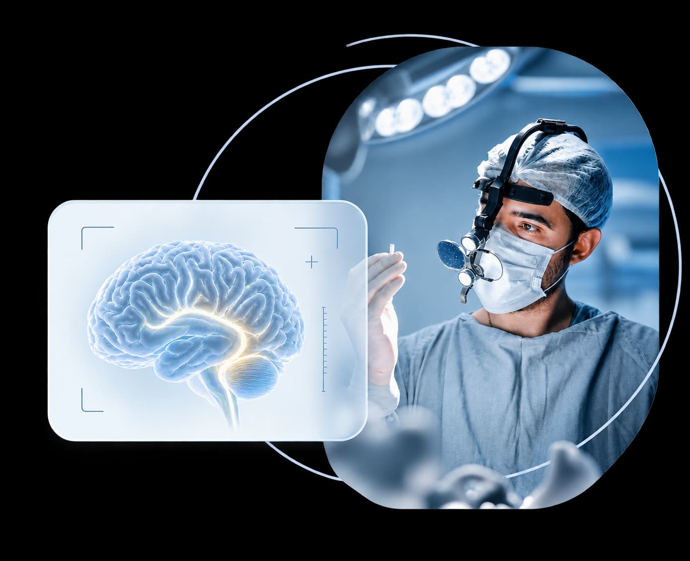 Neurosurgeon at work